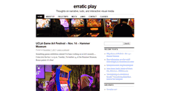 Desktop Screenshot of erraticplay.com