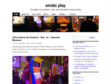 Tablet Screenshot of erraticplay.com